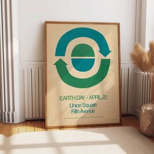 First Earth Day Poster 1970 Care For The Earth Poster